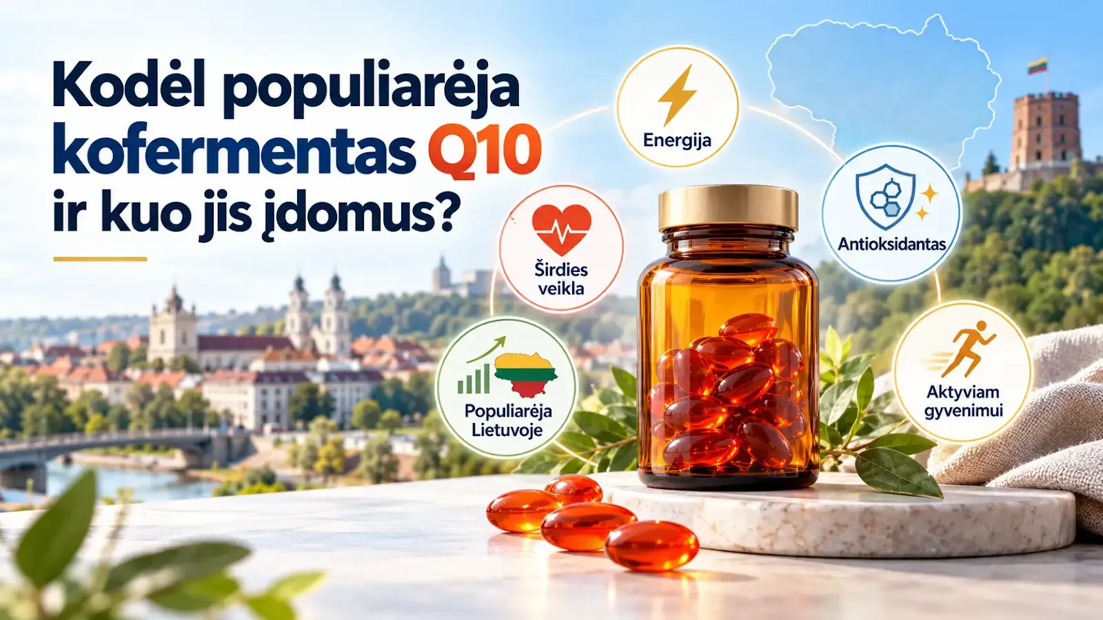Kodėl kofermentas Q10 Lietuvoje populiarėja ir kuo jis įdomus?